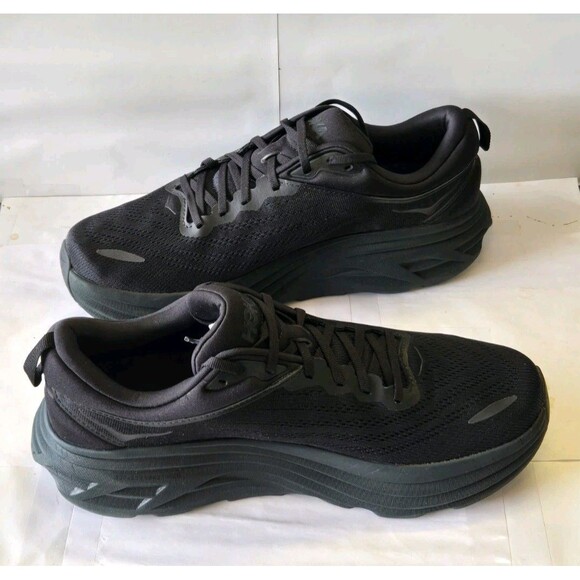 HOKA Bondi 8 Triple Black Men\'s Running Shoes Size 13D BBLC 1123202 main image 7